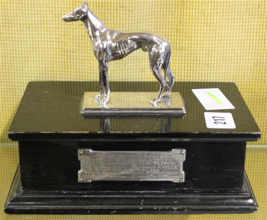 Silver Wimbledon Stadium Greyhound trophy